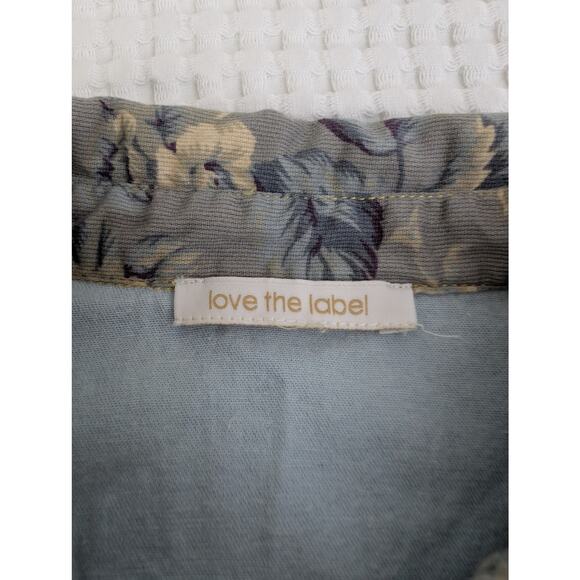 Anthropologie Love The Label Floral Chambray Buttondown - Picture 10 of 13